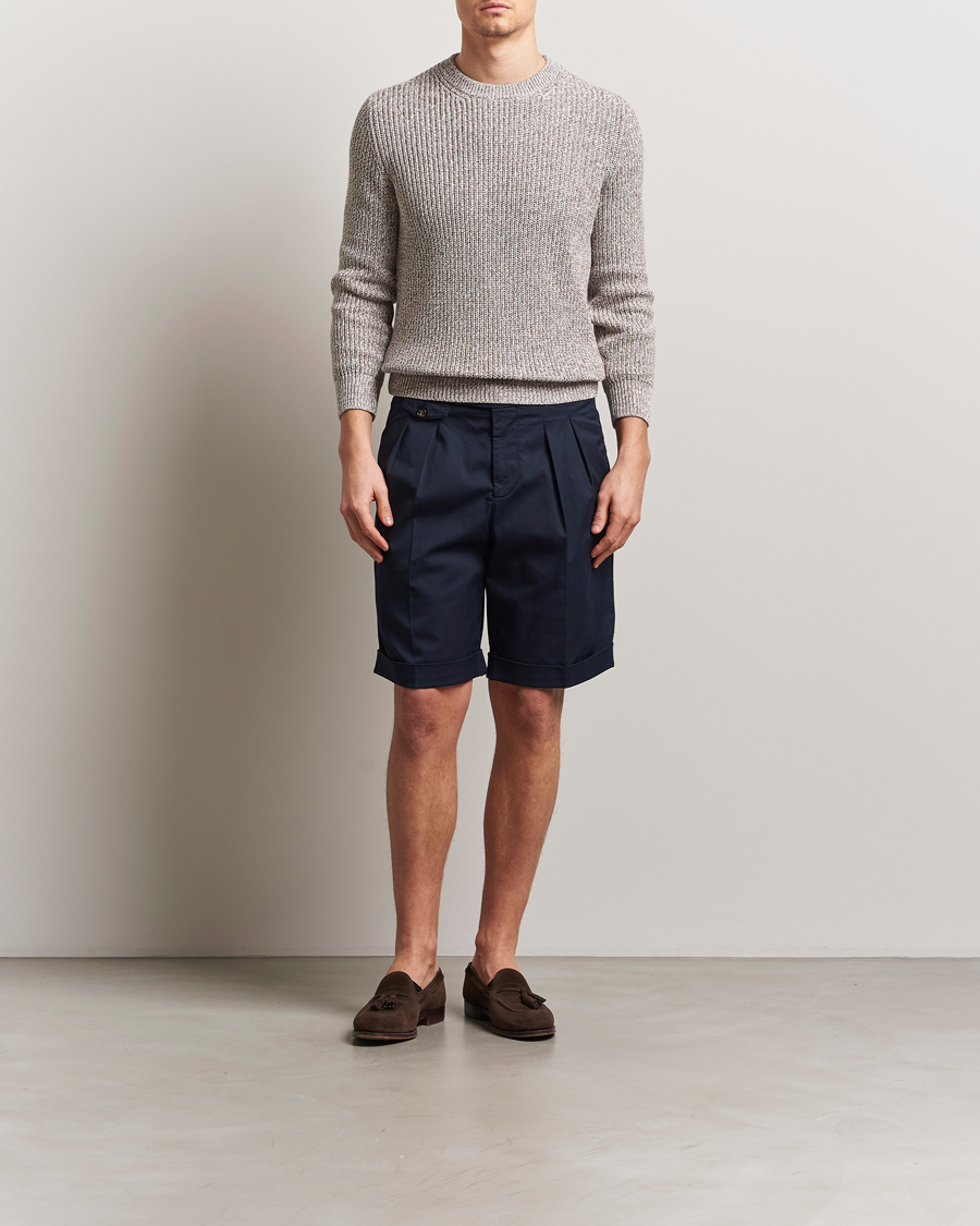 Mies | Shortsit | Brunello Cucinelli | Cotton Chino Shorts Navy