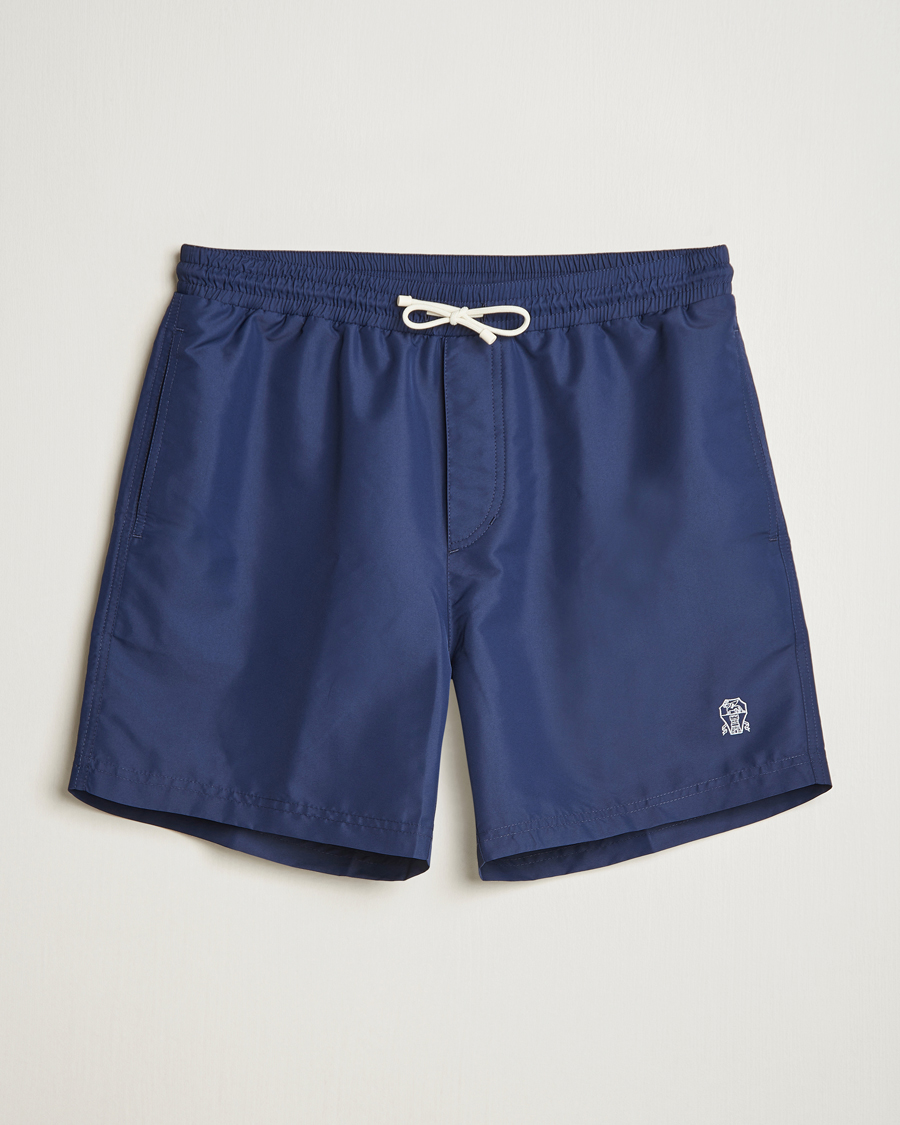 Mies | Uimahousut | Brunello Cucinelli | Nylon Swim Trunks Navy