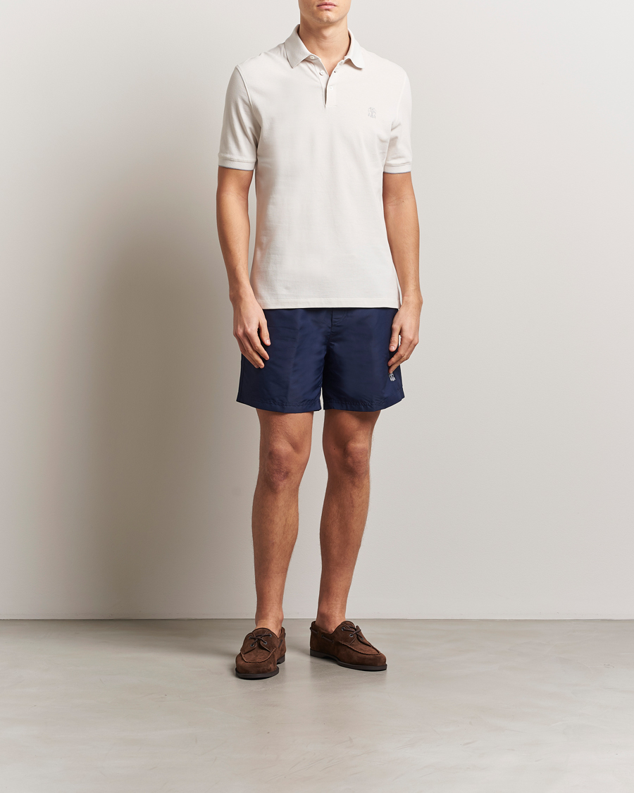 Mies | Uimahousut | Brunello Cucinelli | Nylon Swim Trunks Navy