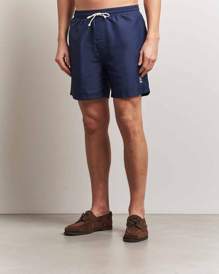 Mies | Uimahousut | Brunello Cucinelli | Nylon Swim Trunks Navy