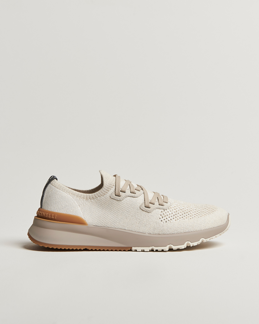 Mies | Brunello Cucinelli Mesh Running Sneakers Beige | Brunello Cucinelli | Mesh Running Sneakers Beige