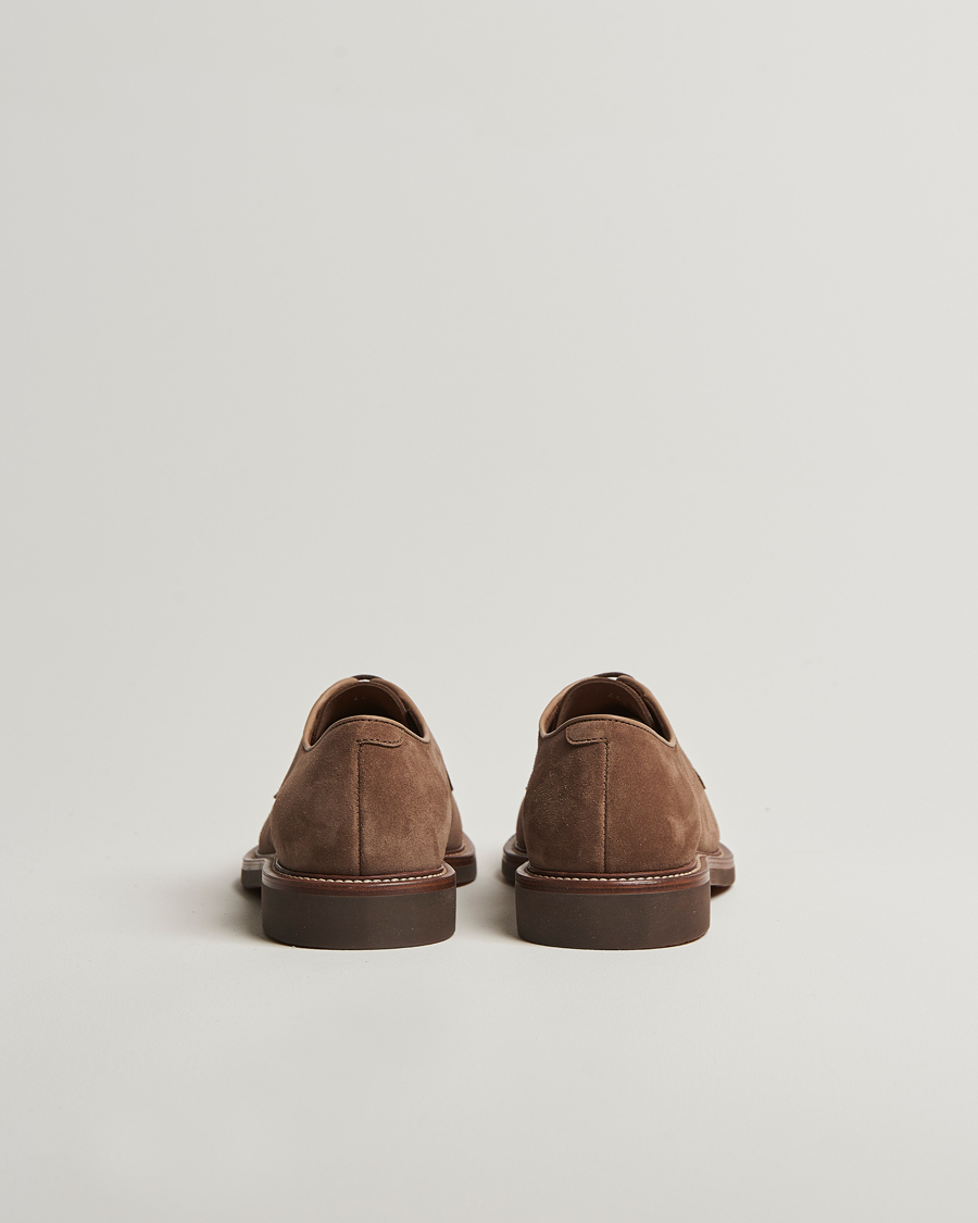 Mies | Brunello Cucinelli Plain Toe Derby Brown Suede | Brunello Cucinelli | Plain Toe Derby Brown Suede