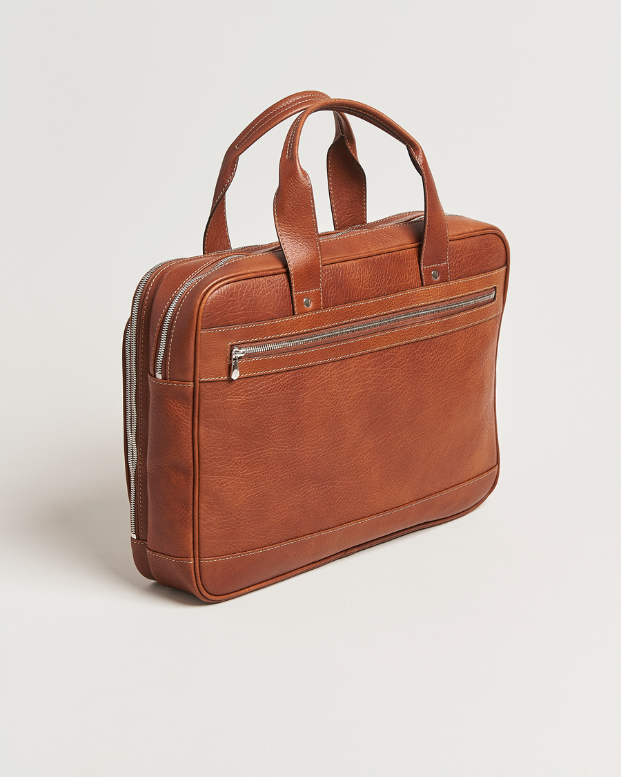 Mies | Brunello Cucinelli Grain Leather Briefcase Cognac | Brunello Cucinelli | Grain Leather Briefcase Cognac
