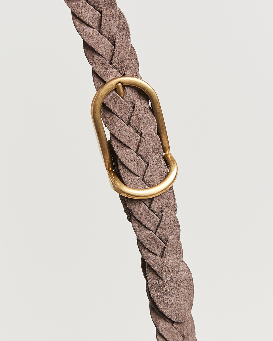 Mies | Brunello Cucinelli Braided Belt Brown Suede | Brunello Cucinelli | Braided Belt Brown Suede