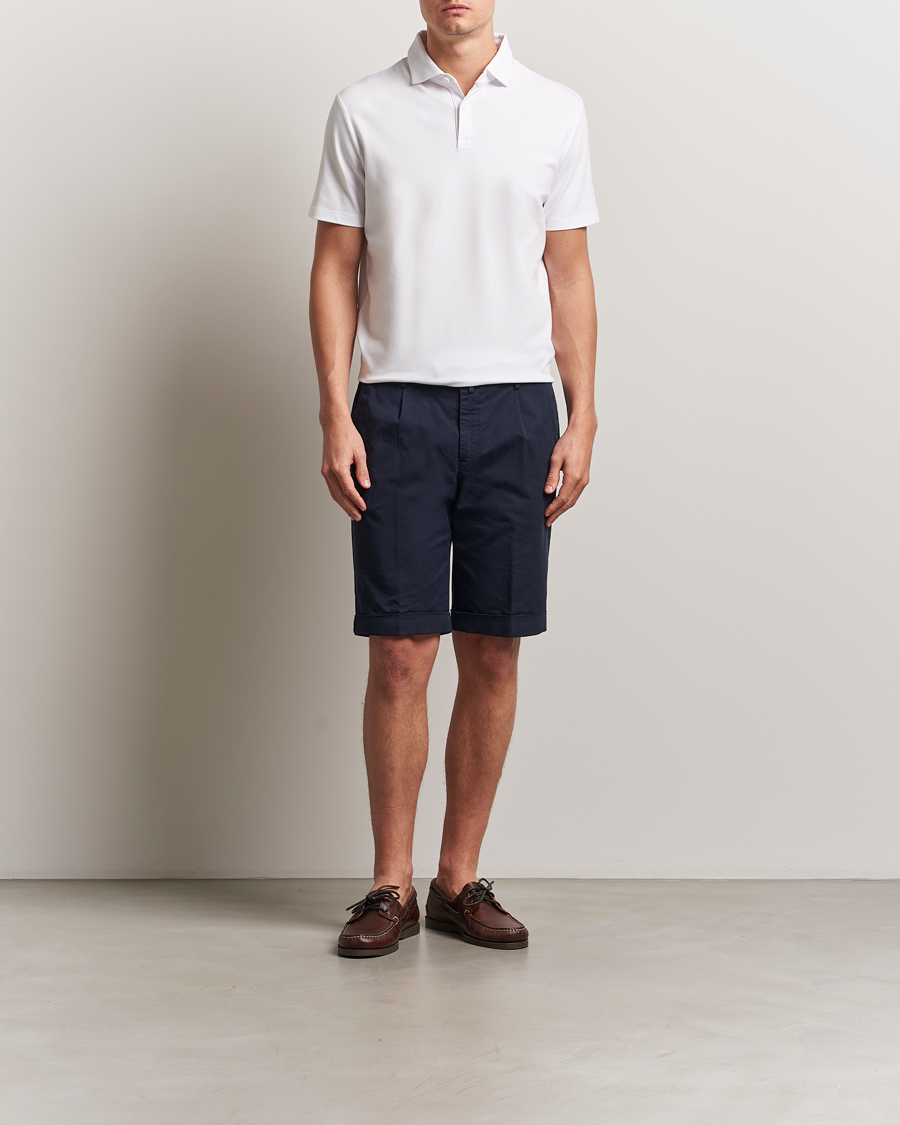 Mies | Pikeet | Charles Tyrwhitt | Short Sleeve Cotton Pique Polo White