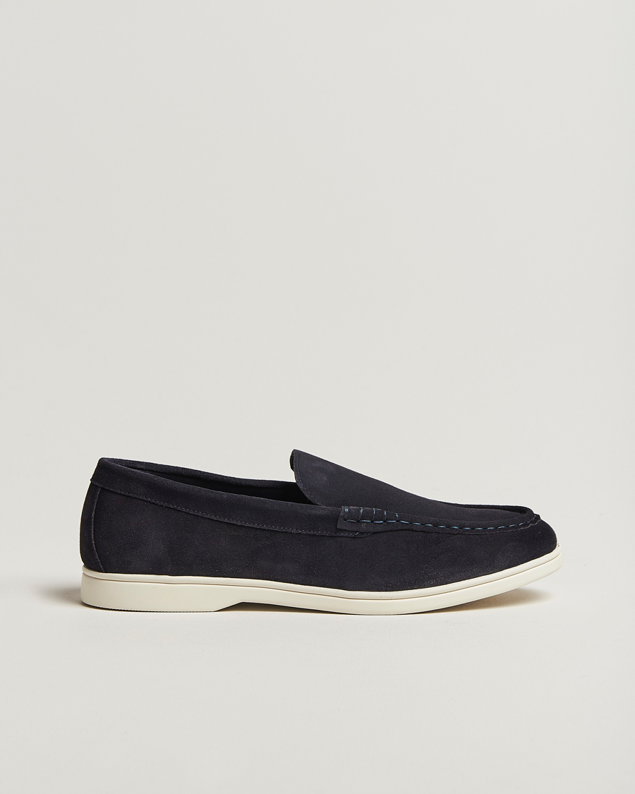 Mies | Loaferit | Charles Tyrwhitt | Suede Slip On Loafers Navy