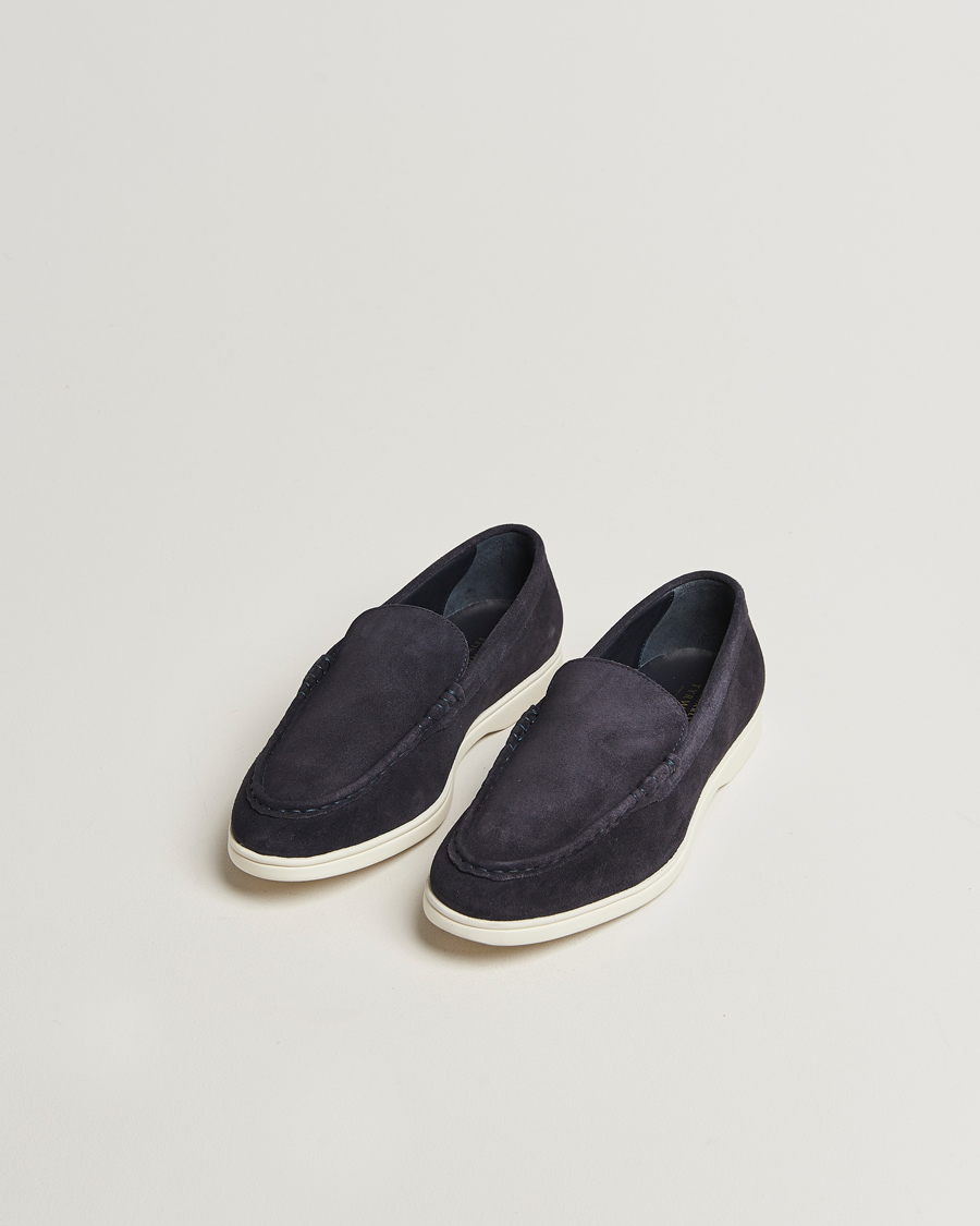 Mies | Loaferit | Charles Tyrwhitt | Suede Slip On Loafers Navy