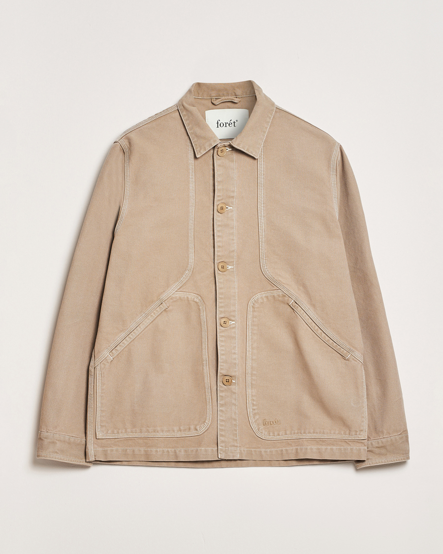 Mies | Kauluspaidat | Forét | Berry Canvas Overshirt Khaki