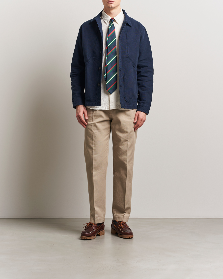 Mies | Kauluspaidat | Forét | Berry Canvas Overshirt Navy