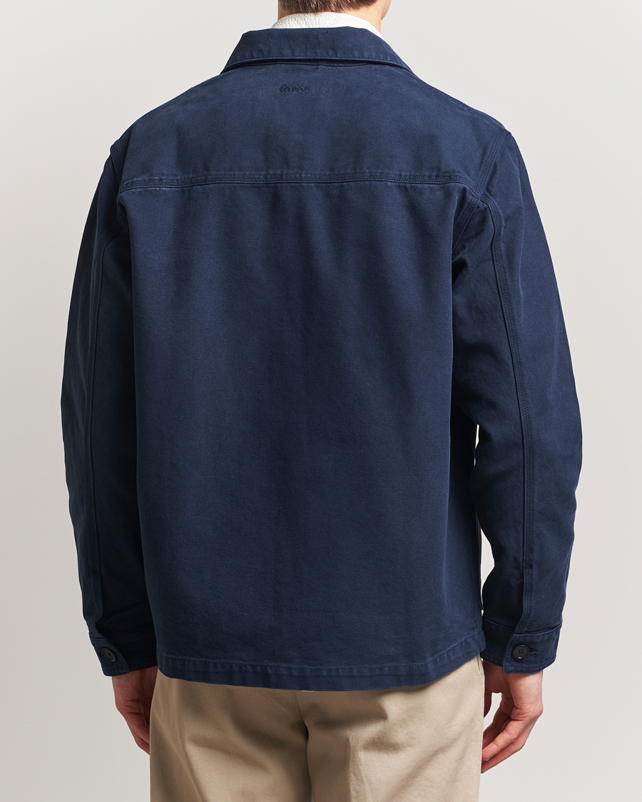 Mies | Kauluspaidat | Forét | Berry Canvas Overshirt Navy