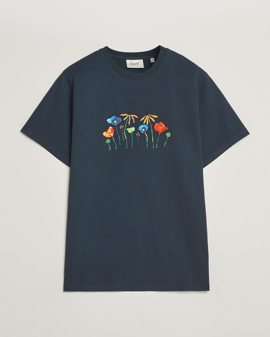Mies | T-paidat | Forét | Botanic T-Shirt Navy
