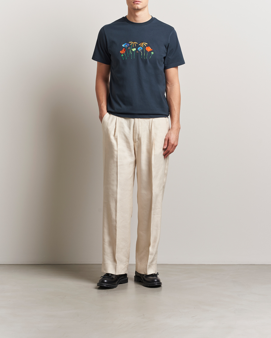 Mies | T-paidat | Forét | Botanic T-Shirt Navy