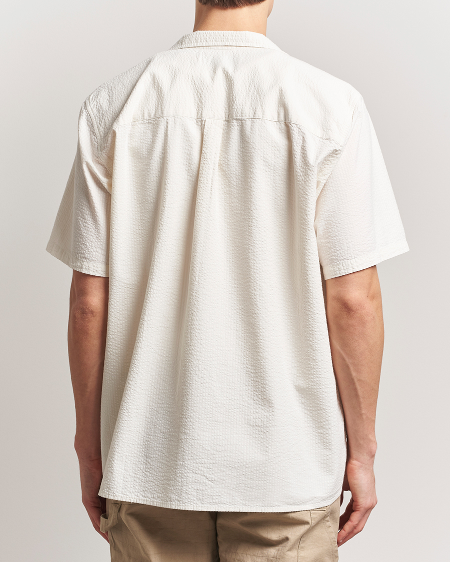 Mies | Kauluspaidat | Forét | Hush Short Sleeve Seersucker Shirt Cloud
