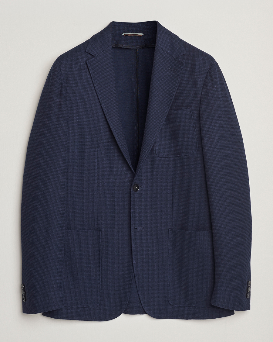 Mies | Pikkutakit | Canali | Structured Jersey Blazer Navy