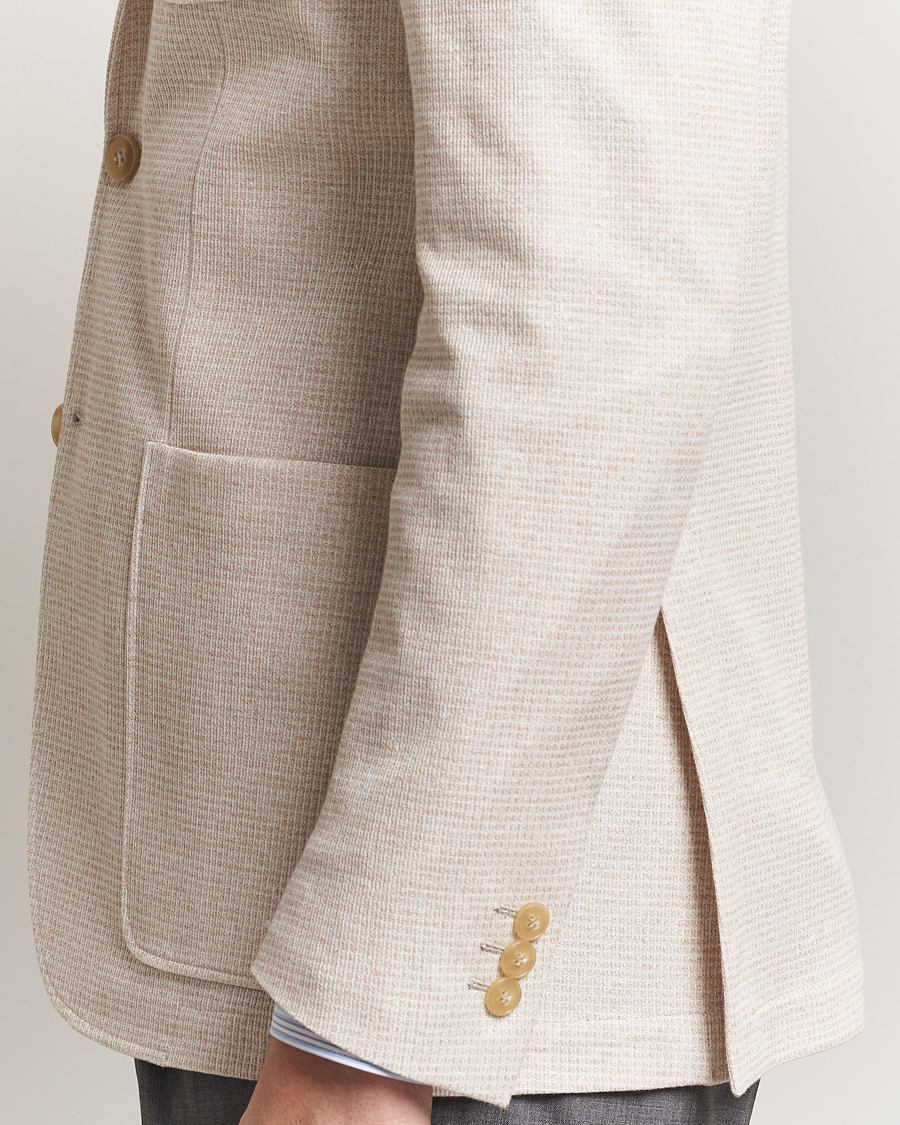 Mies | Pikkutakit | Canali | Structured Jersey Blazer Light Beige