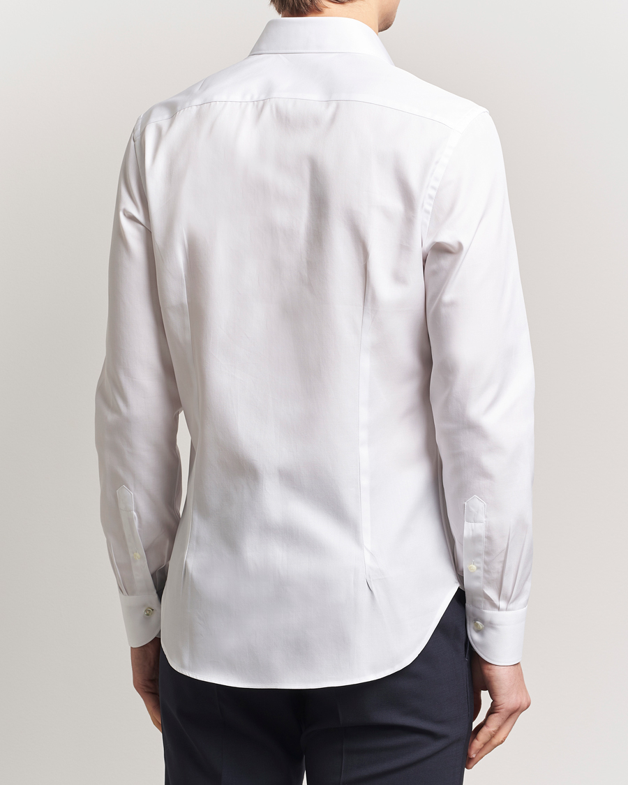 Mies | Kauluspaidat | Canali | Slim Fit Cotton Shirt White