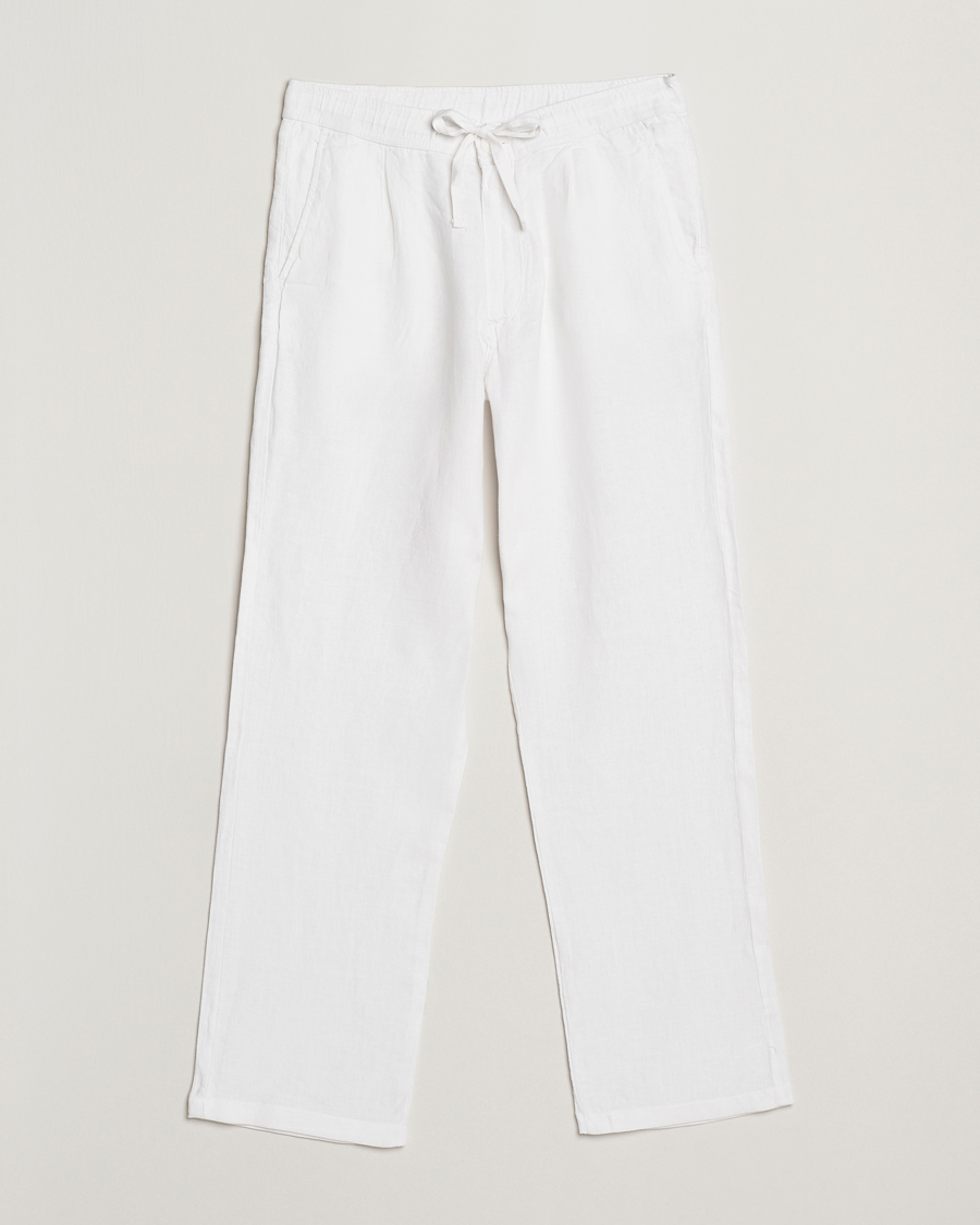 Mies | Housut | KnowledgeCotton Apparel | Loose Linen Pants Bright White