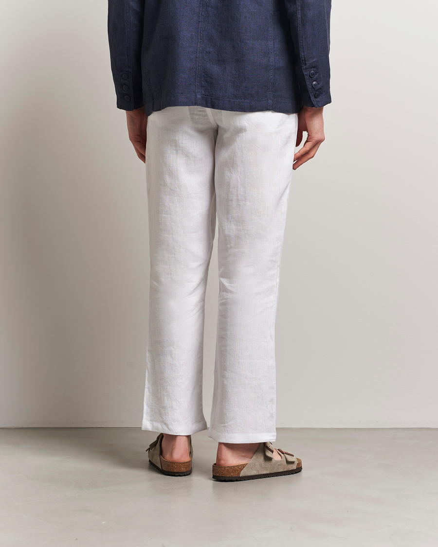 Mies | Housut | KnowledgeCotton Apparel | Loose Linen Pants Bright White