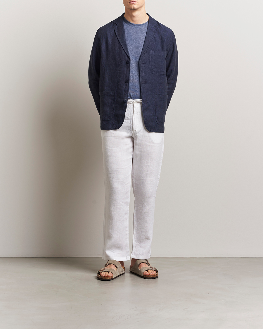 Mies | Pikkutakit | KnowledgeCotton Apparel | Linen Blazer Total Eclipse