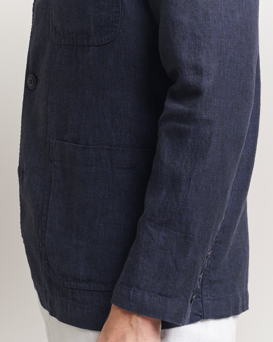 Mies | Pikkutakit | KnowledgeCotton Apparel | Linen Blazer Total Eclipse