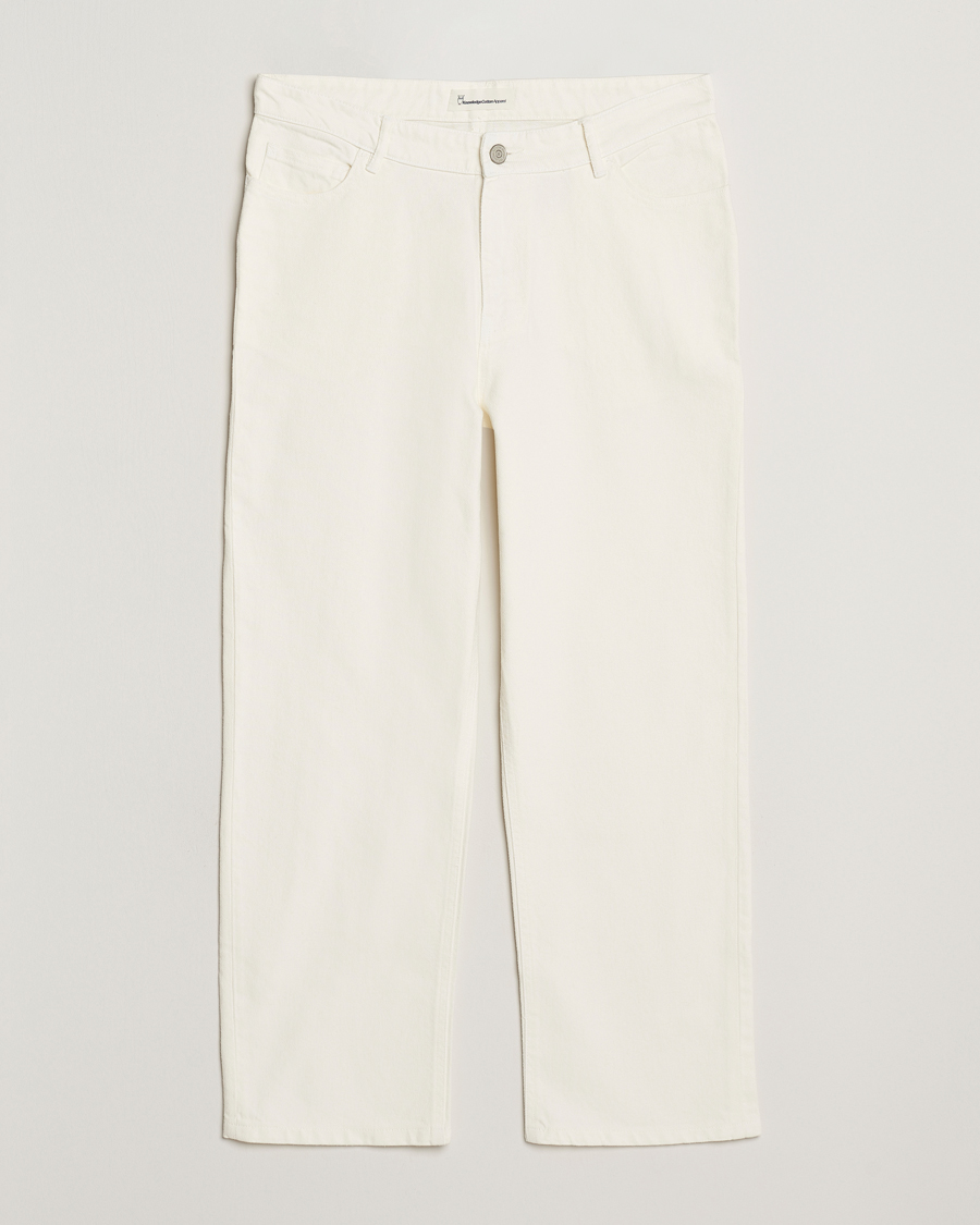 Mies | Housut | KnowledgeCotton Apparel | Flint Five Pocket Twill Pants Eggret