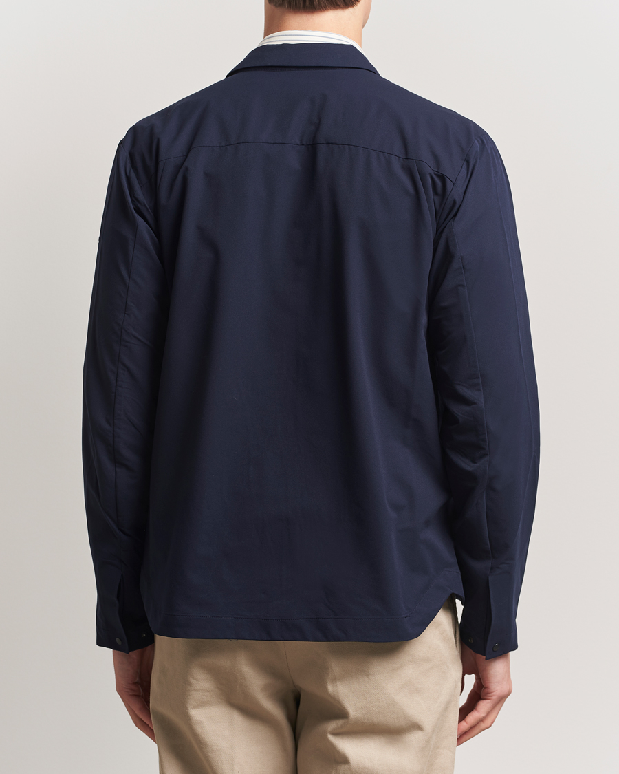 Mies | Takit | Scandinavian Edition | Merge II Stretch Shirt Jacket Navy Blue