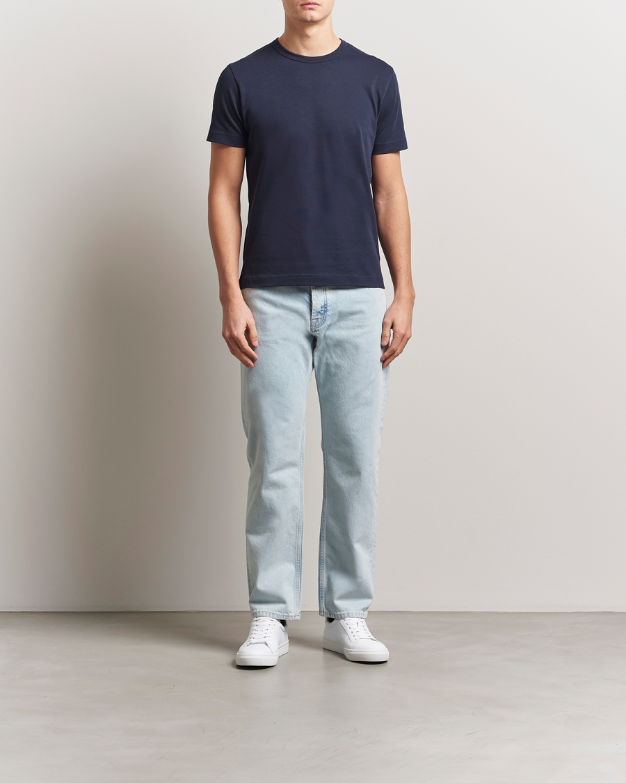 Mies | T-paidat | Sunspel | Single Jersey Supima Cotton T-Shirt Navy