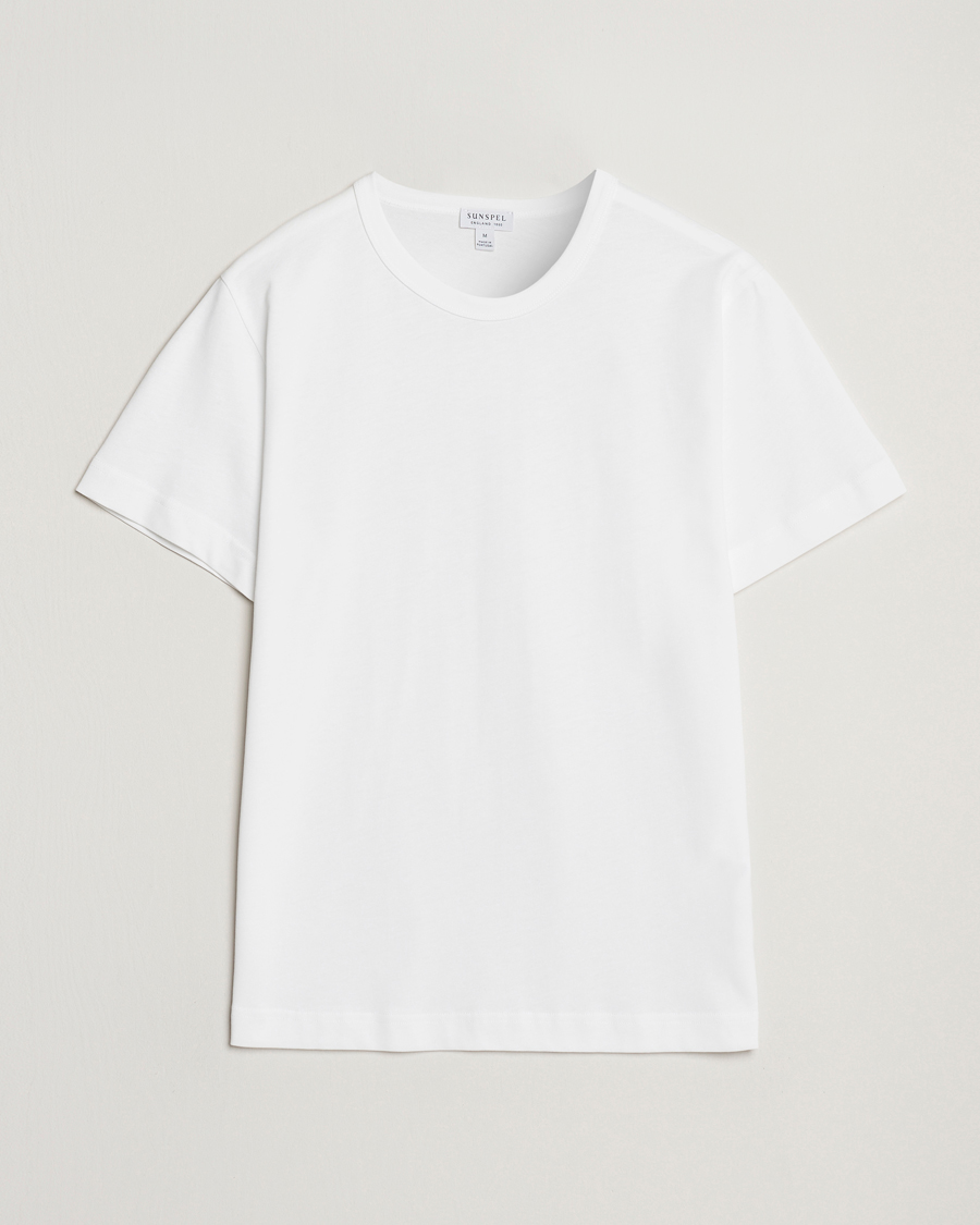 Mies | T-paidat | Sunspel | Single Jersey Supima Cotton T-Shirt White
