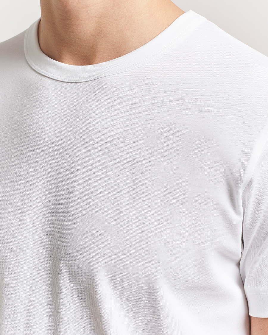 Mies | T-paidat | Sunspel | Single Jersey Supima Cotton T-Shirt White