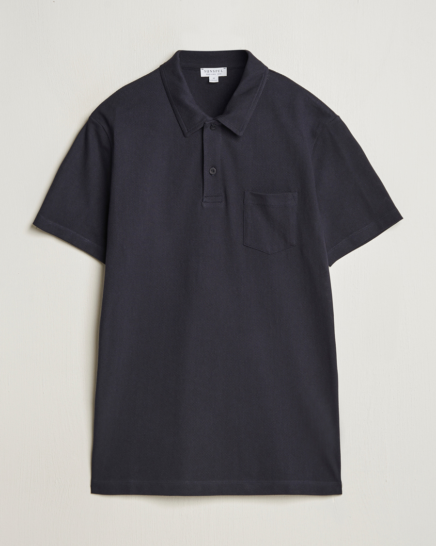 Mies | Pikeet | Sunspel | Riviera Polo Shirt Midnight Navy