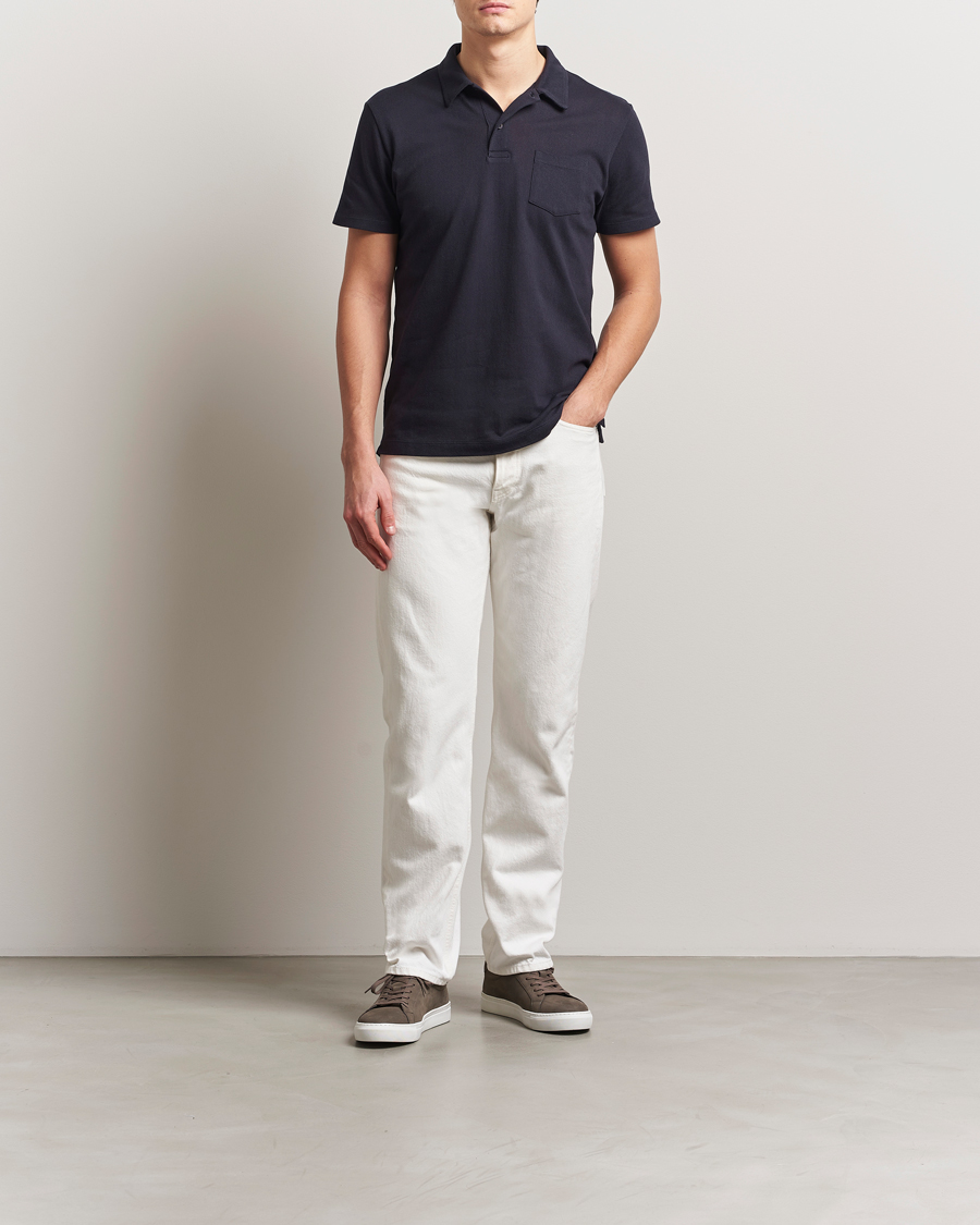 Mies | Pikeet | Sunspel | Riviera Polo Shirt Midnight Navy