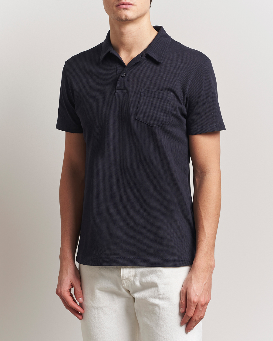 Mies | Pikeet | Sunspel | Riviera Polo Shirt Midnight Navy