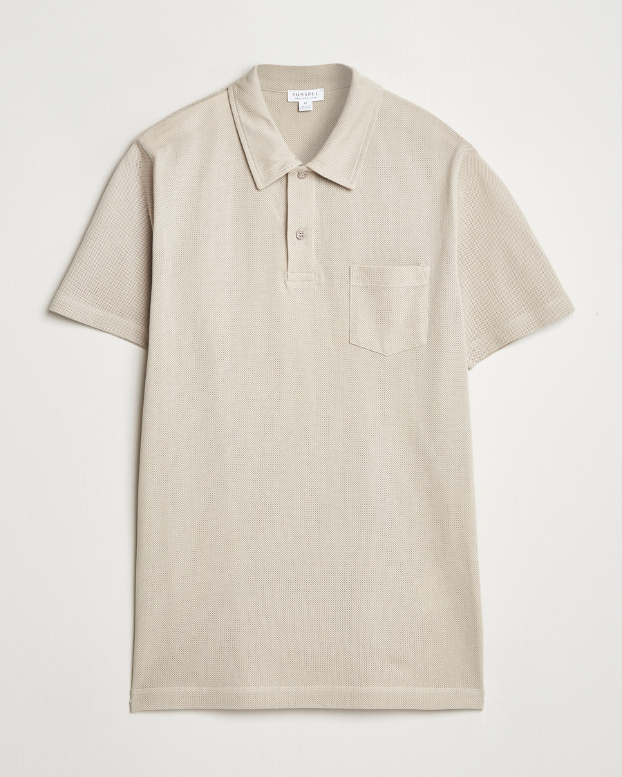Mies | Pikeet | Sunspel | Riviera Polo Shirt Ash Grey
