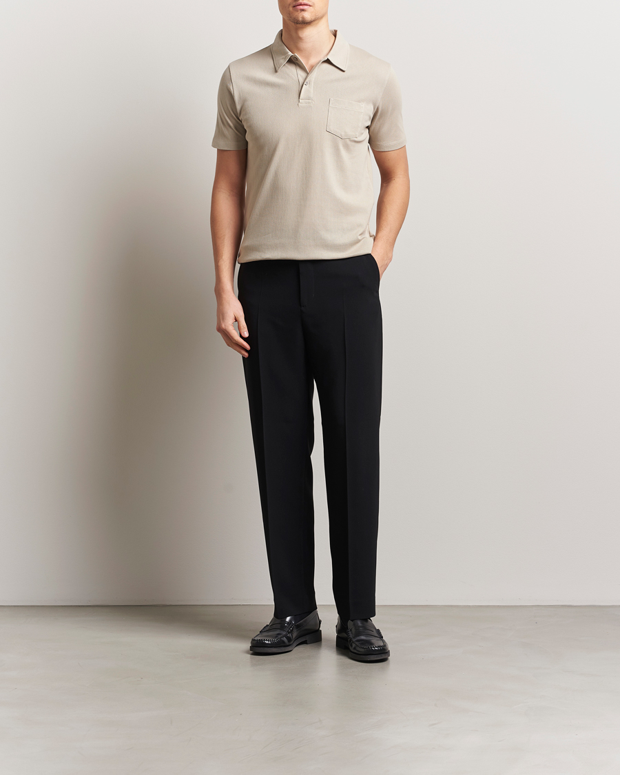 Mies | Pikeet | Sunspel | Riviera Polo Shirt Ash Grey