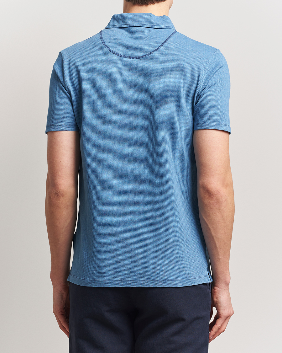 Mies | Pikeet | Sunspel | Riviera Polo Shirt Mid Indigo Wash