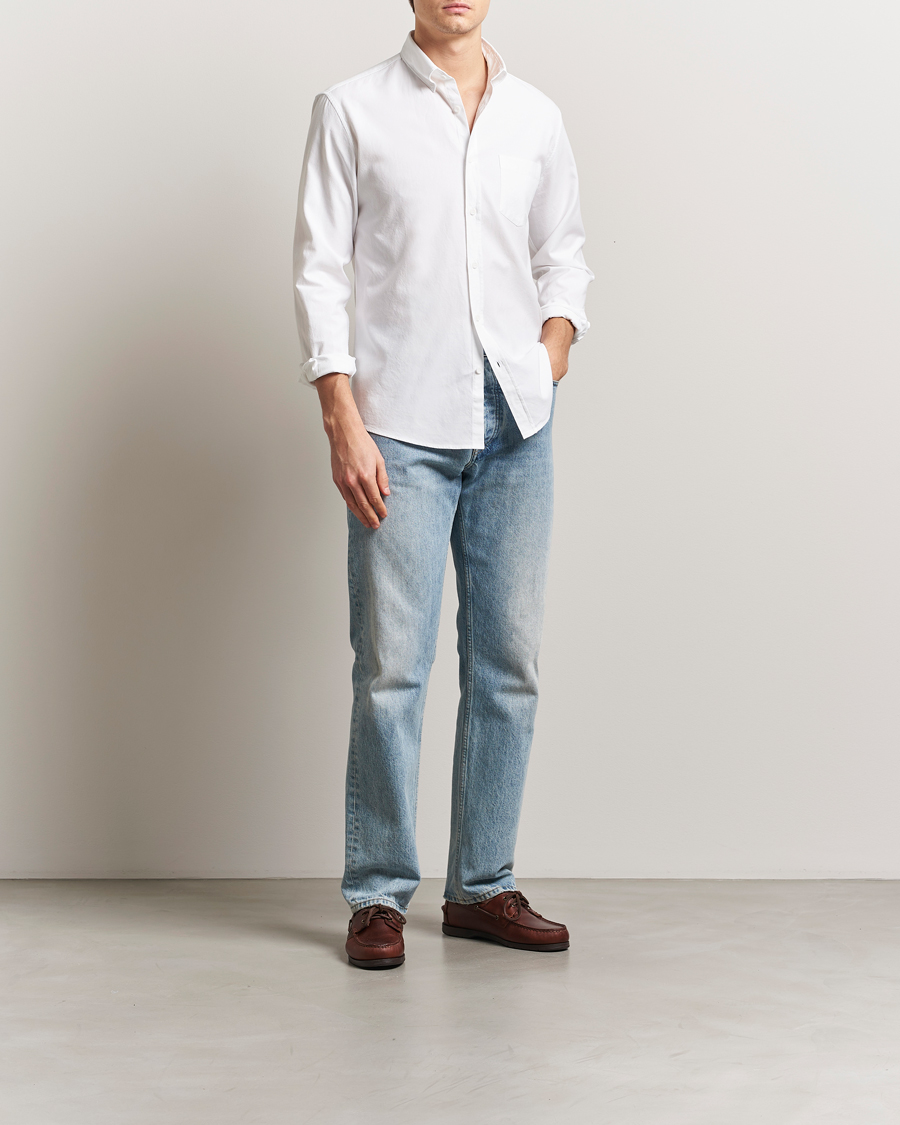 Mies | Kauluspaidat | Sunspel | Oxford Button Down Shirt White