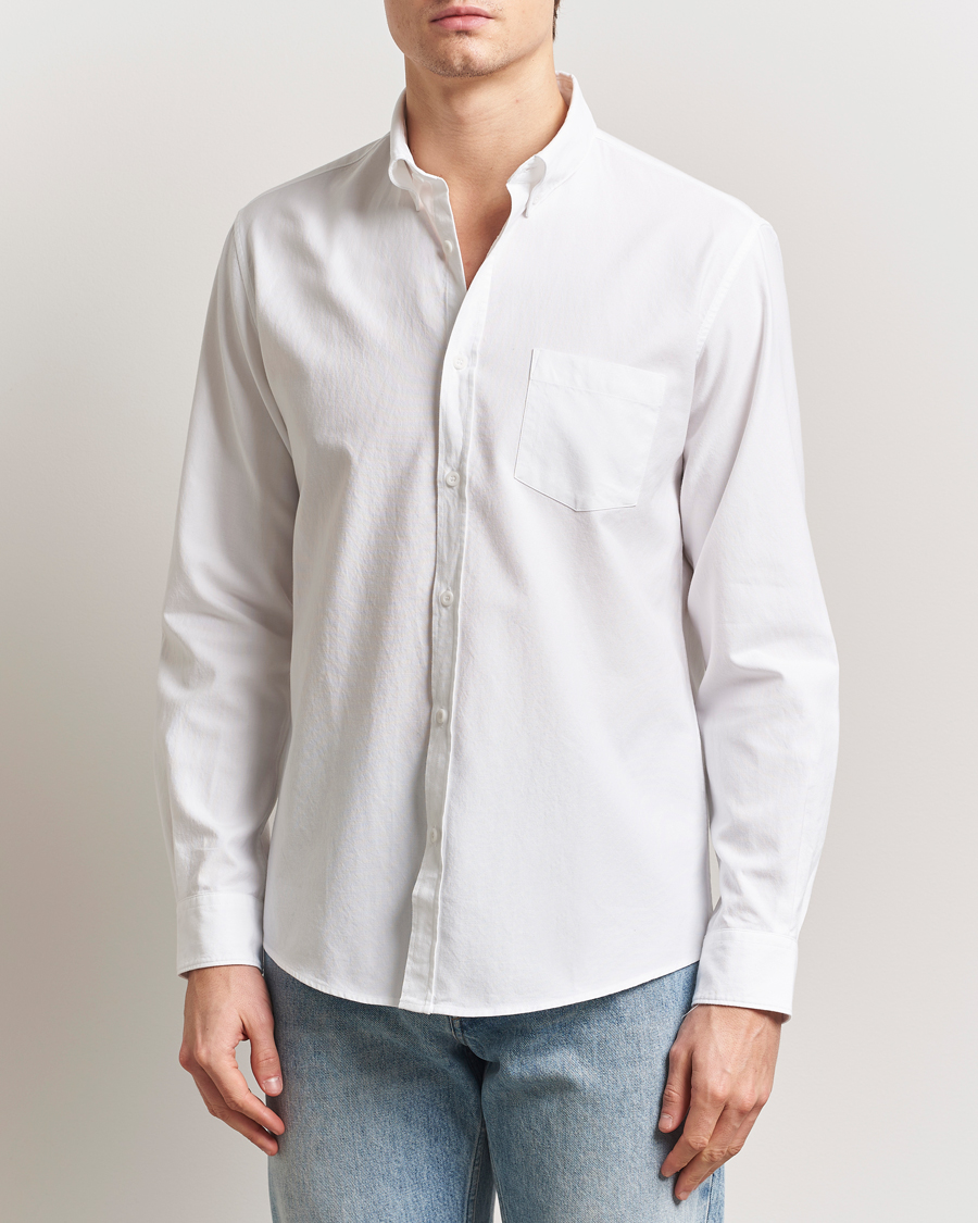 Mies | Kauluspaidat | Sunspel | Oxford Button Down Shirt White