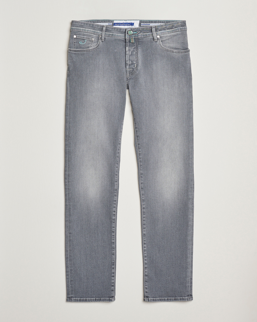 Mies | Farkut | Jacob Cohën | Nick Slim Fit Stretch Jeans Light Grey