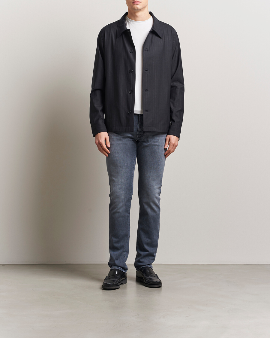 Mies | Farkut | Jacob Cohën | Bard Slim Fit Stretch Jeans Mid Grey