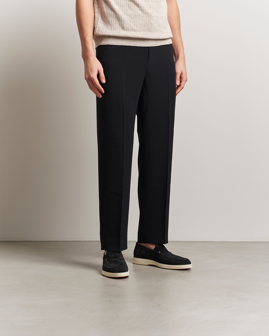 Mies | Santoni Detroit Loafers Black Suede | Santoni | Detroit Loafers Black Suede