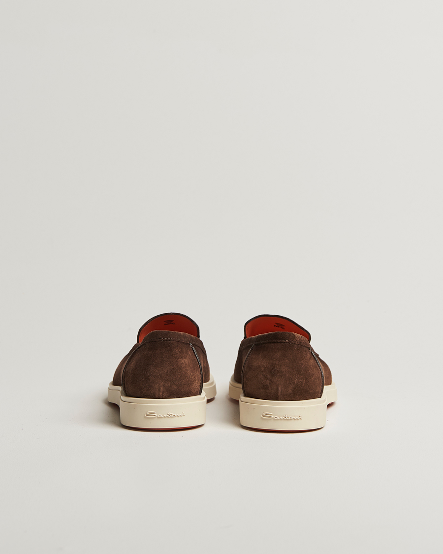 Mies | Santoni Detroit Loafers Brown Suede | Santoni | Detroit Loafers Brown Suede