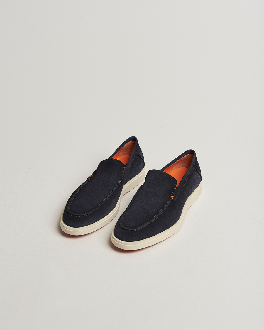 Mies | Loaferit | Santoni | Detroit Loafer Navy Suede