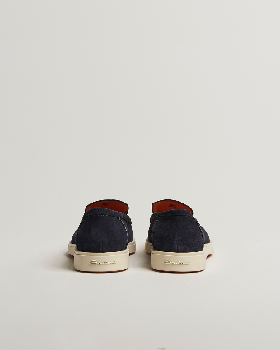 Mies | Loaferit | Santoni | Detroit Loafer Navy Suede