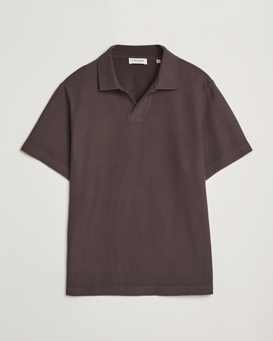 Mies | Pikeet | FRAME | Jacquard Polo Brown