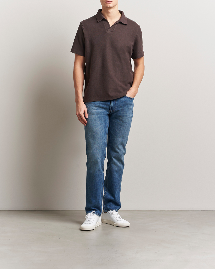 Mies | Pikeet | FRAME | Jacquard Polo Brown