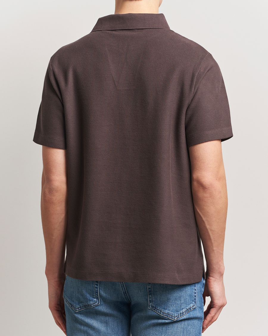 Mies | Pikeet | FRAME | Jacquard Polo Brown