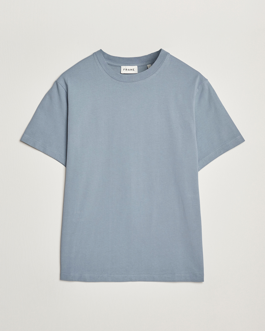 Mies | T-paidat | FRAME | Logo T-Shirt Smoky Blue