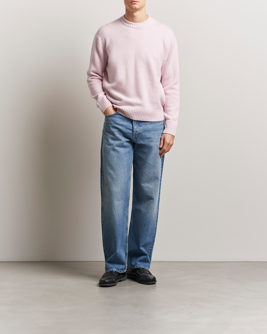 Mies | Puserot | FRAME | Cashmere Crewneck Light Pink