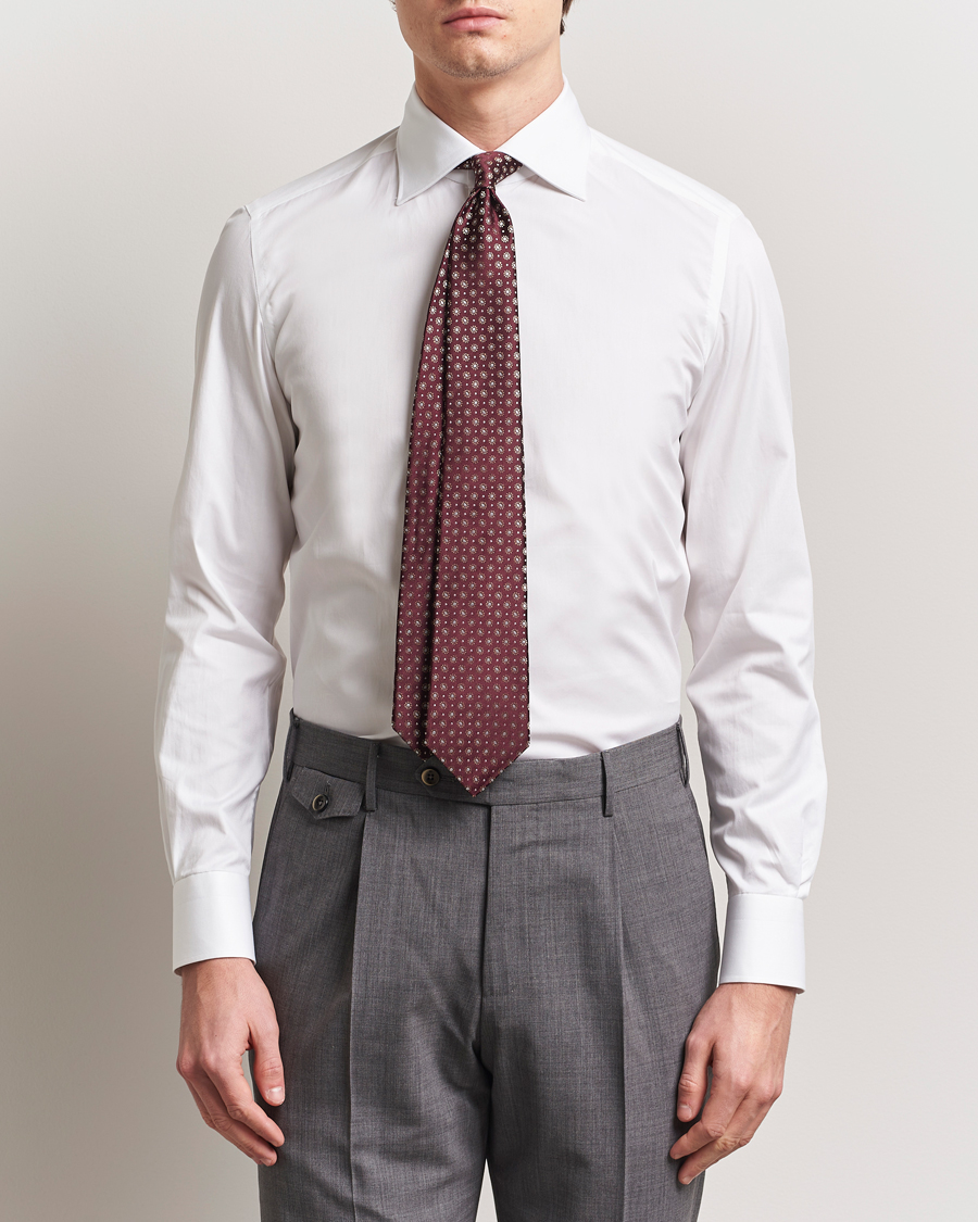 Mies | Kauluspaidat | Kiton | Slim Fit Dress Shirt White