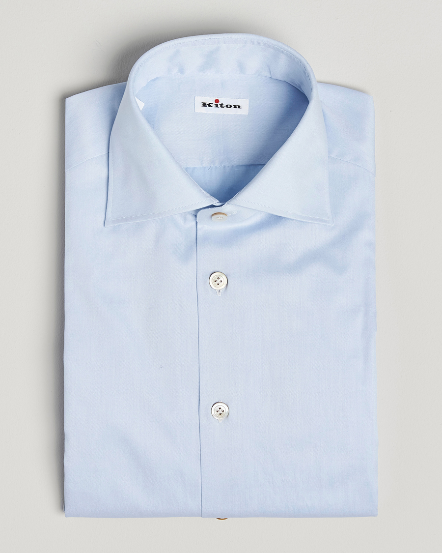 Mies | Kauluspaidat | Kiton | Slim Fit Dress Shirt Light Blue